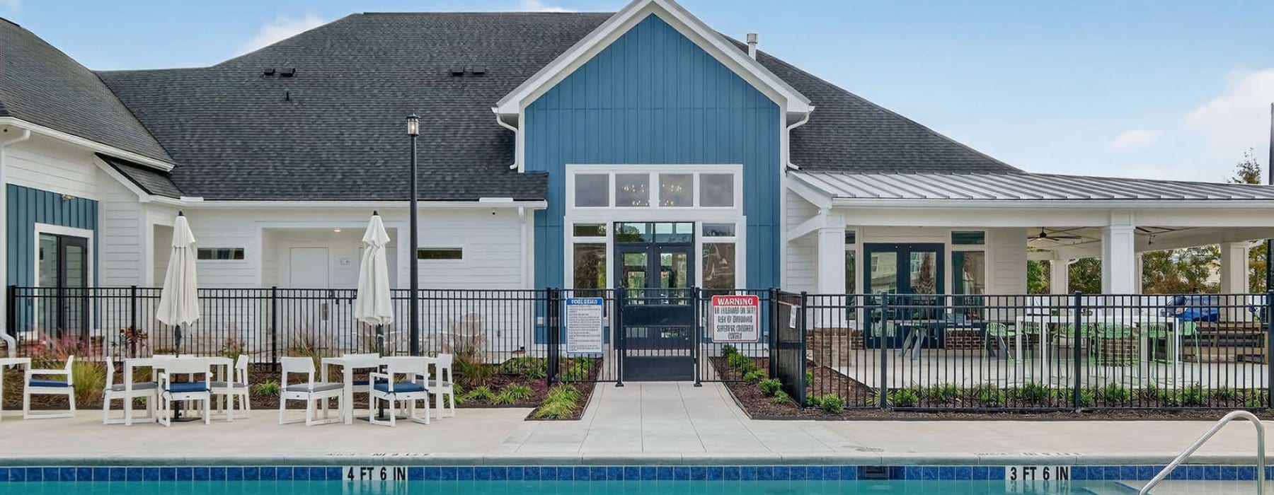 gated swimming pool
