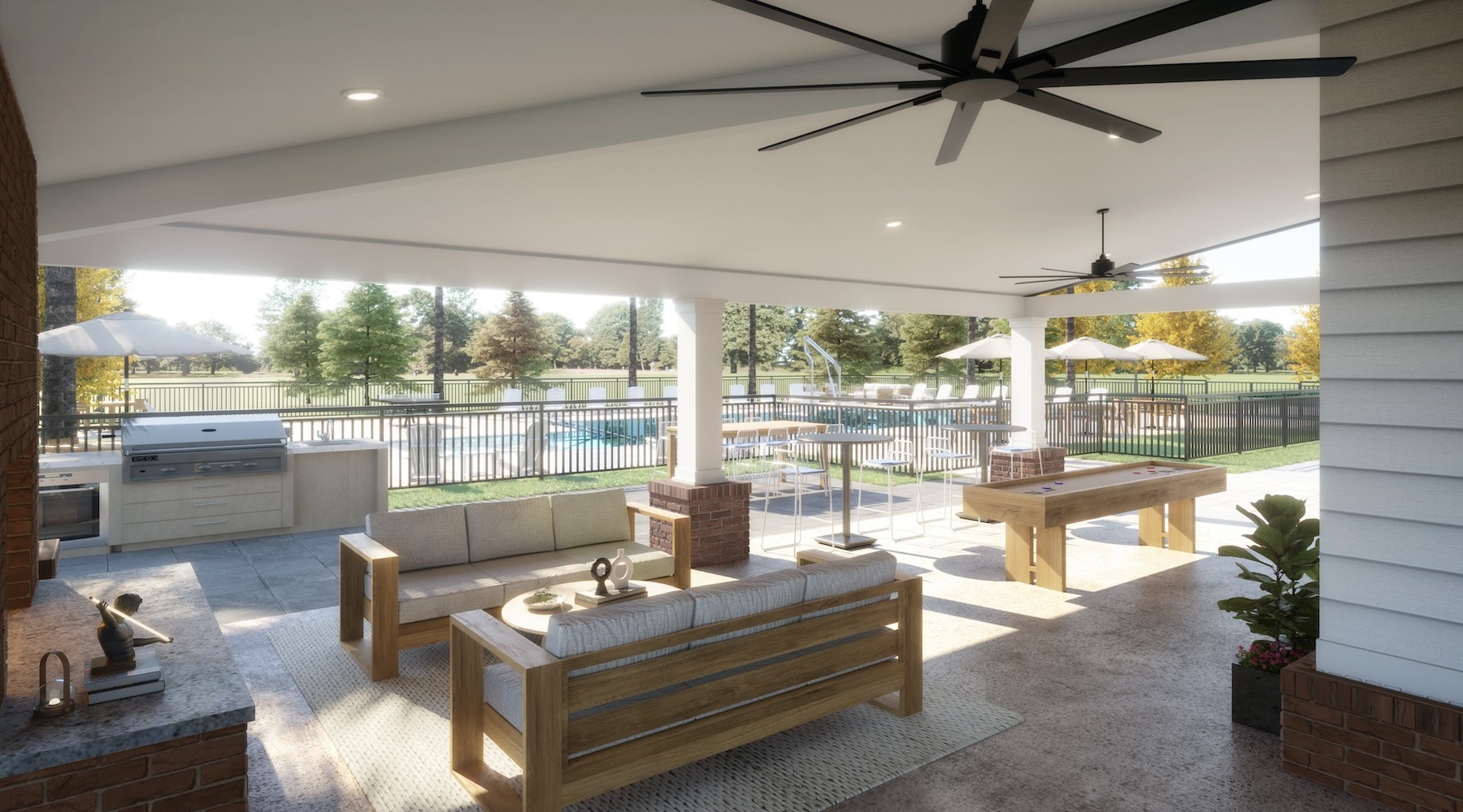 Welcome to Exchange at Berwick outside courtyard area